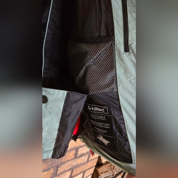 C - NWT Killtec houndstooth logo puffer ski jacket - Picture 10 of 12